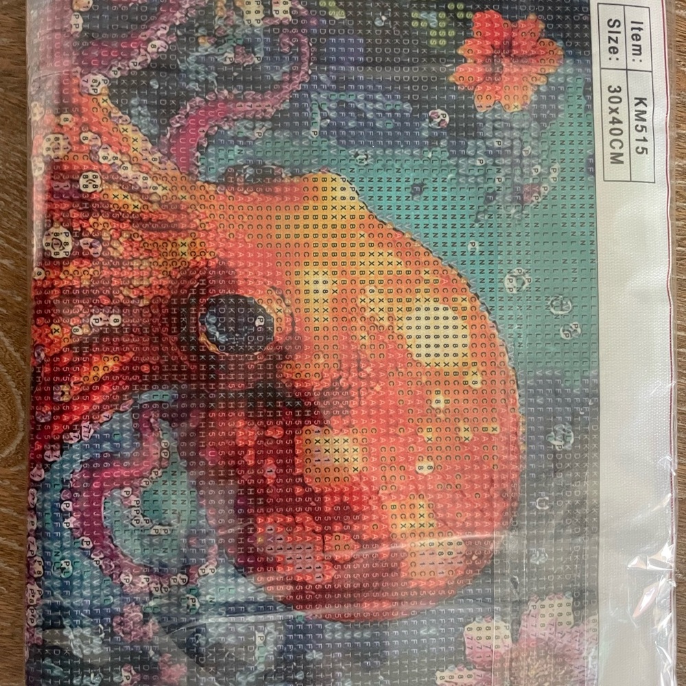 Vibrant Octopus Diamond Art Kit - Picture 4 of 5